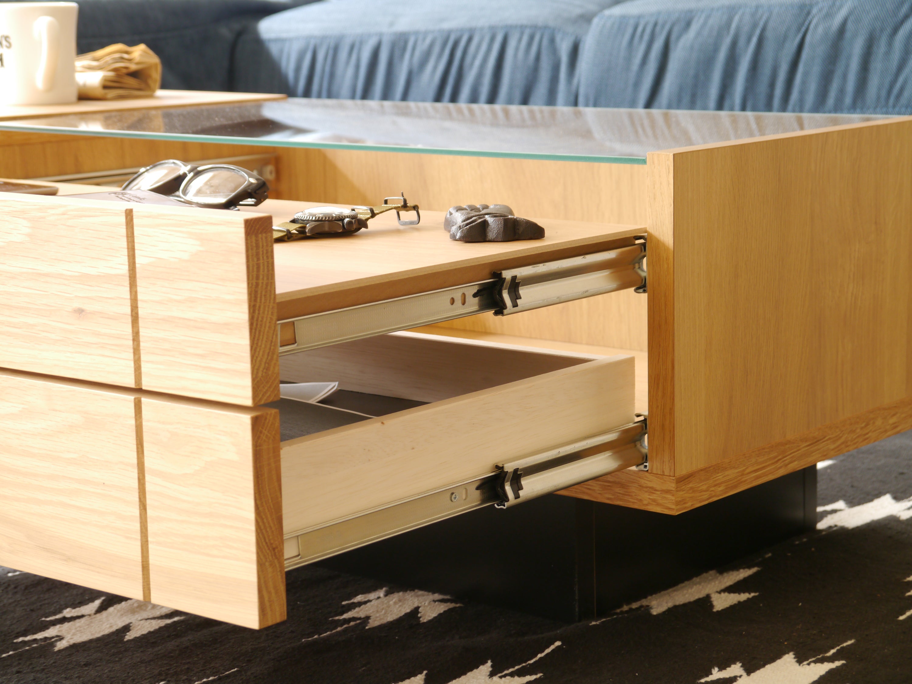 リビングテーブル 完成品 日本製 幅1100mm×奥行450mm×高さ330mm - 【公式】allecore(アレコレ) 家具インテリア・生活雑貨のオンライン通販