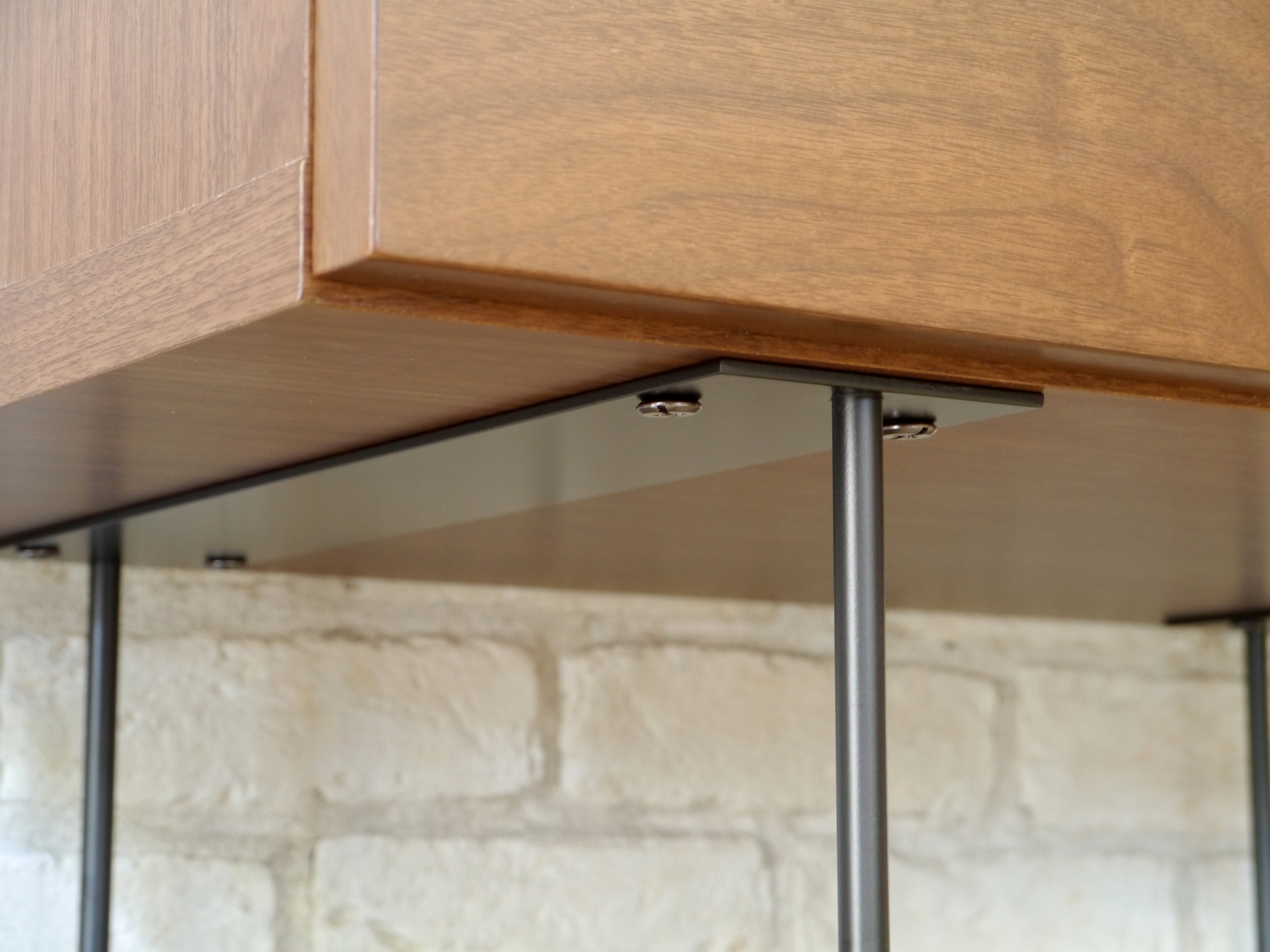 サイドボード ウォールナット 幅1500mm×奥行445mm×高さ800mm