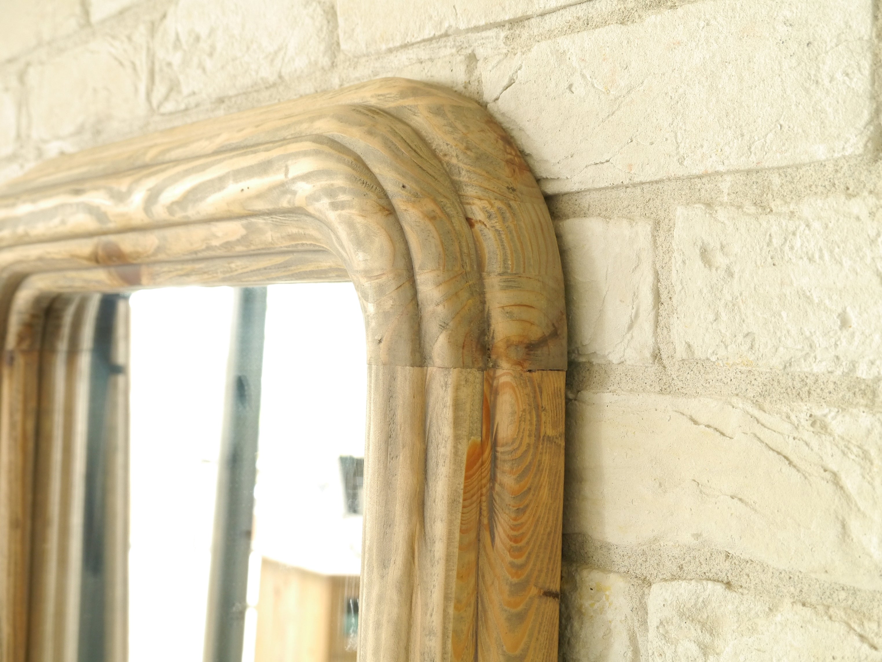 鏡 ミラー ナチュラル 完成品 幅600×奥行60×高さ1600mm