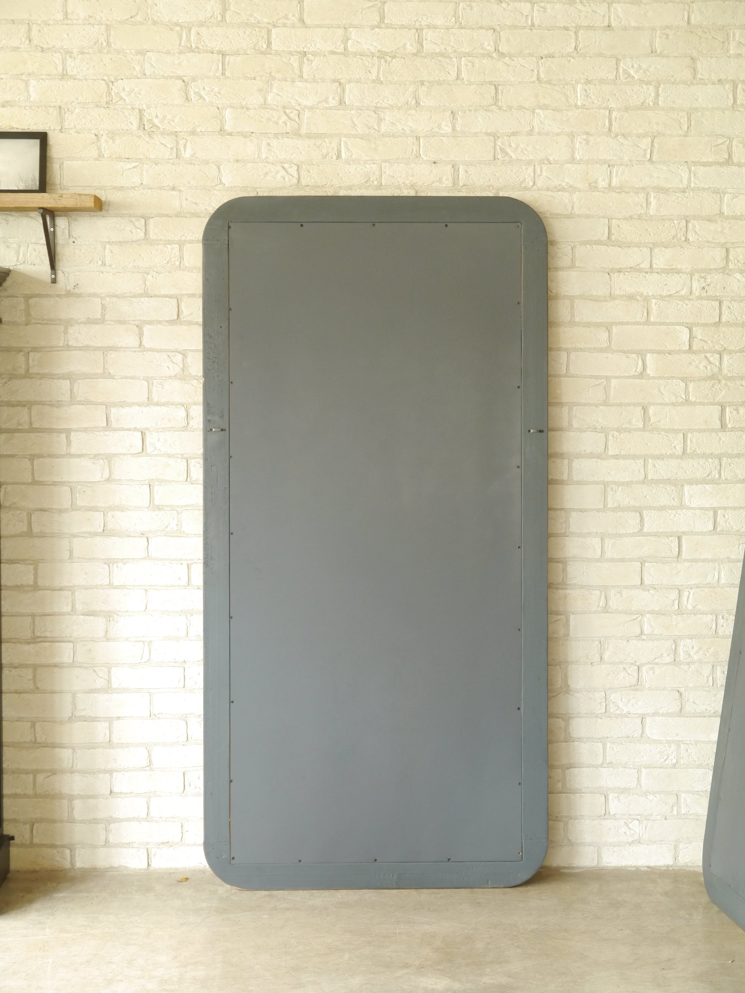 鏡 ミラー ナチュラル 完成品 幅900×奥行60×高さ1800mm