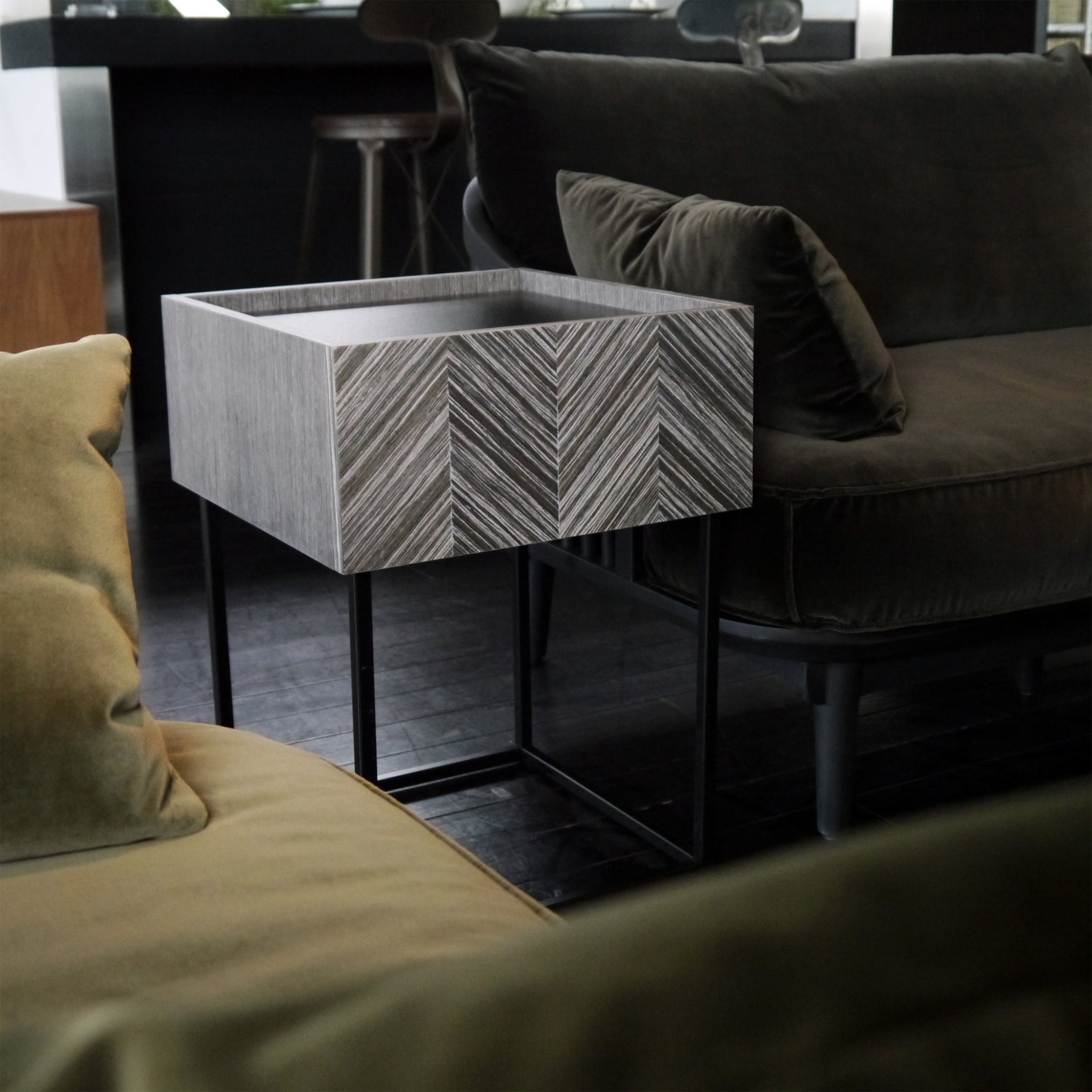 サイドテーブル 完成品 幅400mm×奥行400m×高さ545mm