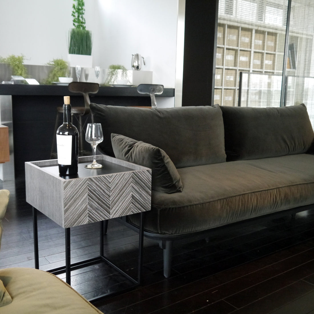 サイドテーブル 完成品 幅400mm×奥行400m×高さ545mm