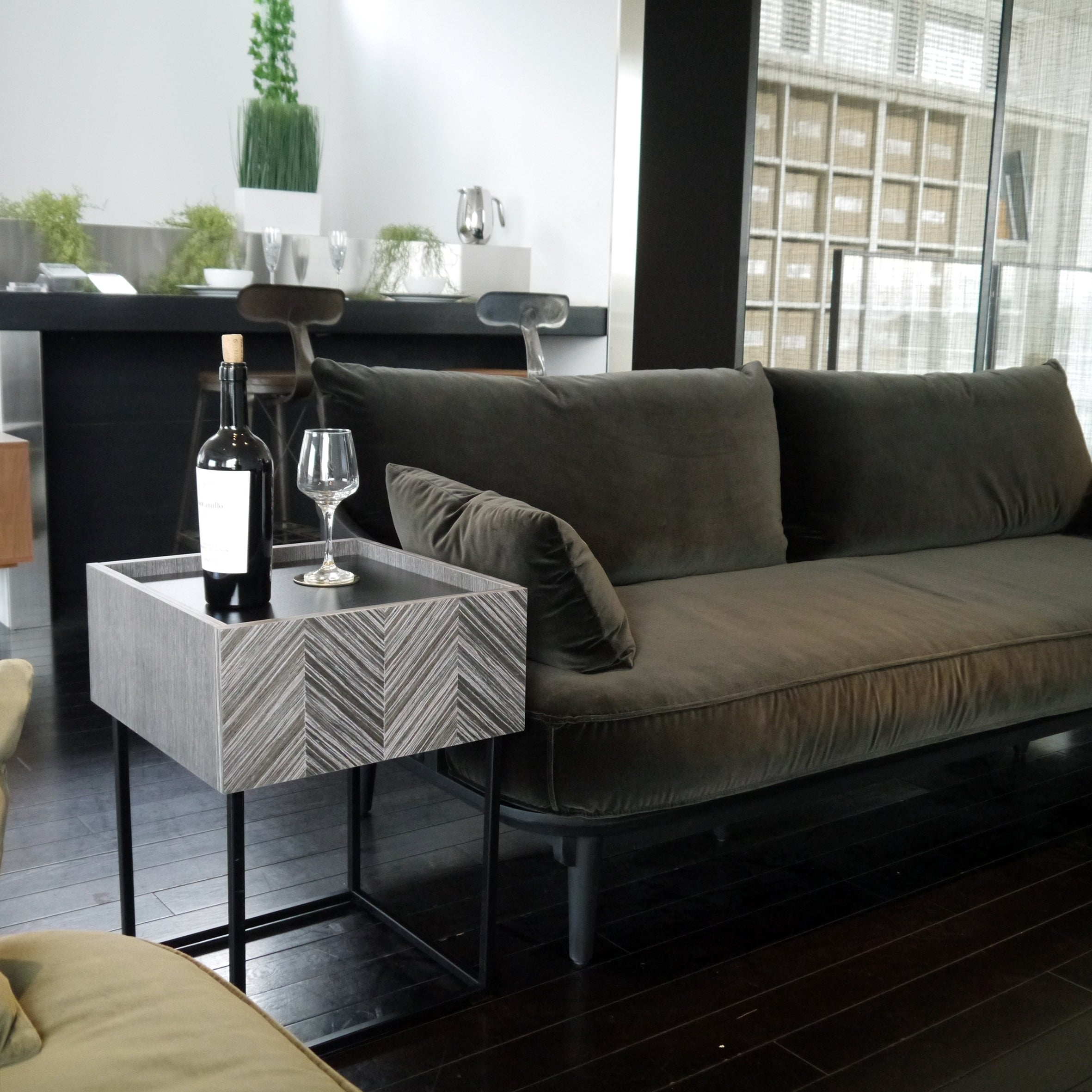 サイドテーブル 完成品 幅400mm×奥行400m×高さ545mm