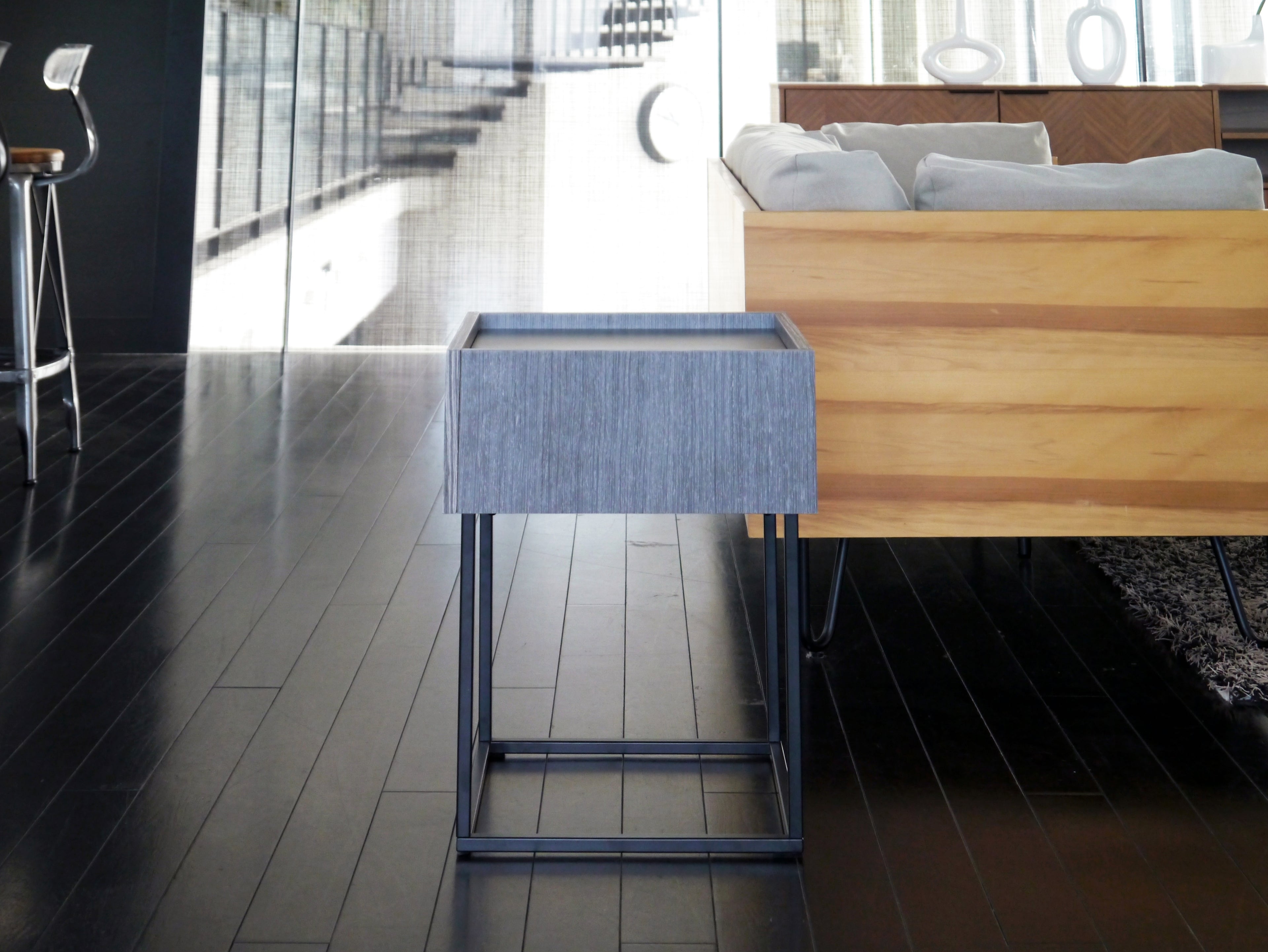 サイドテーブル 完成品 幅400mm×奥行400m×高さ545mm