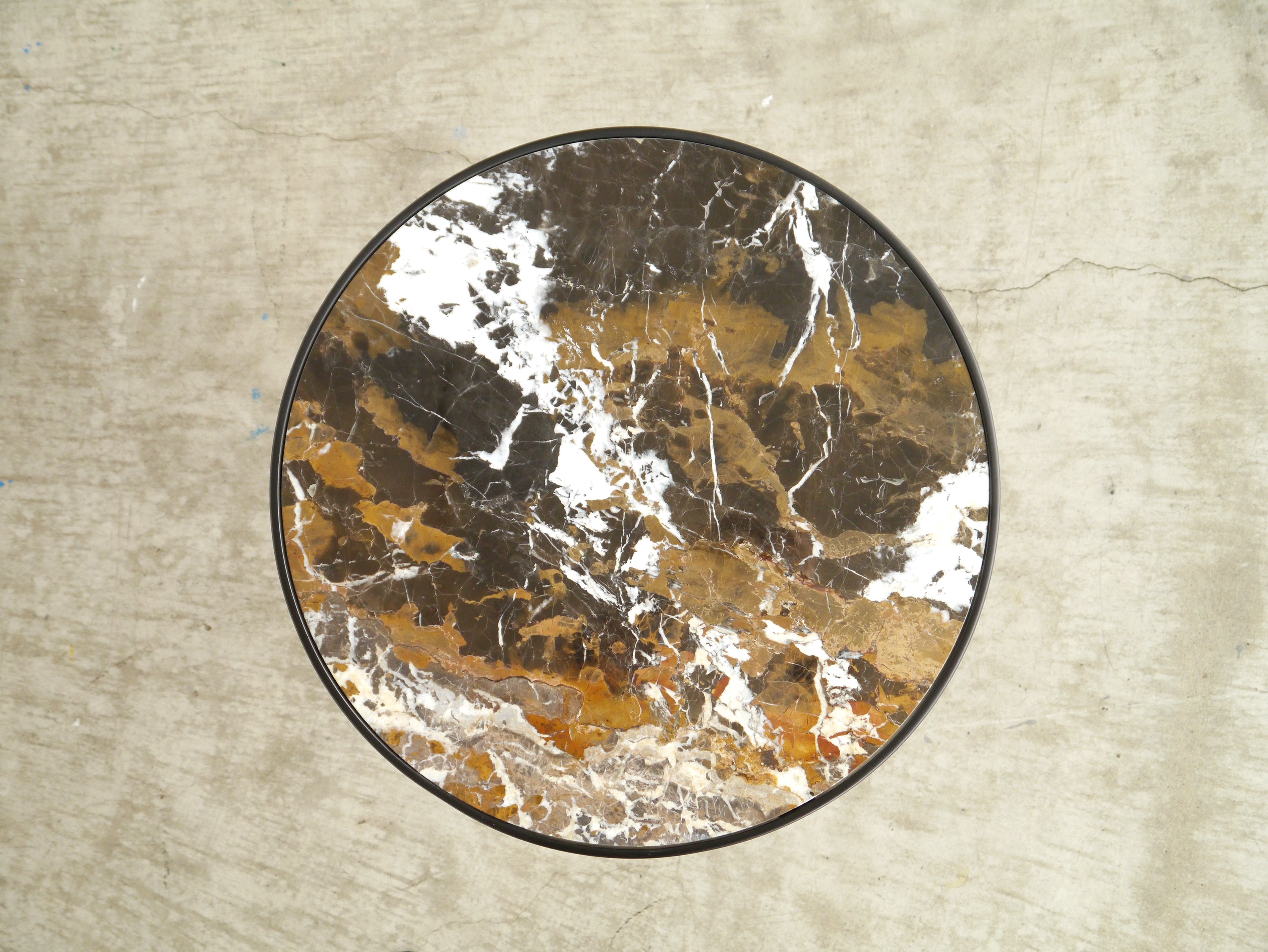 サイドテーブル 大理石 幅475mm×奥行475mm×高さ580mm