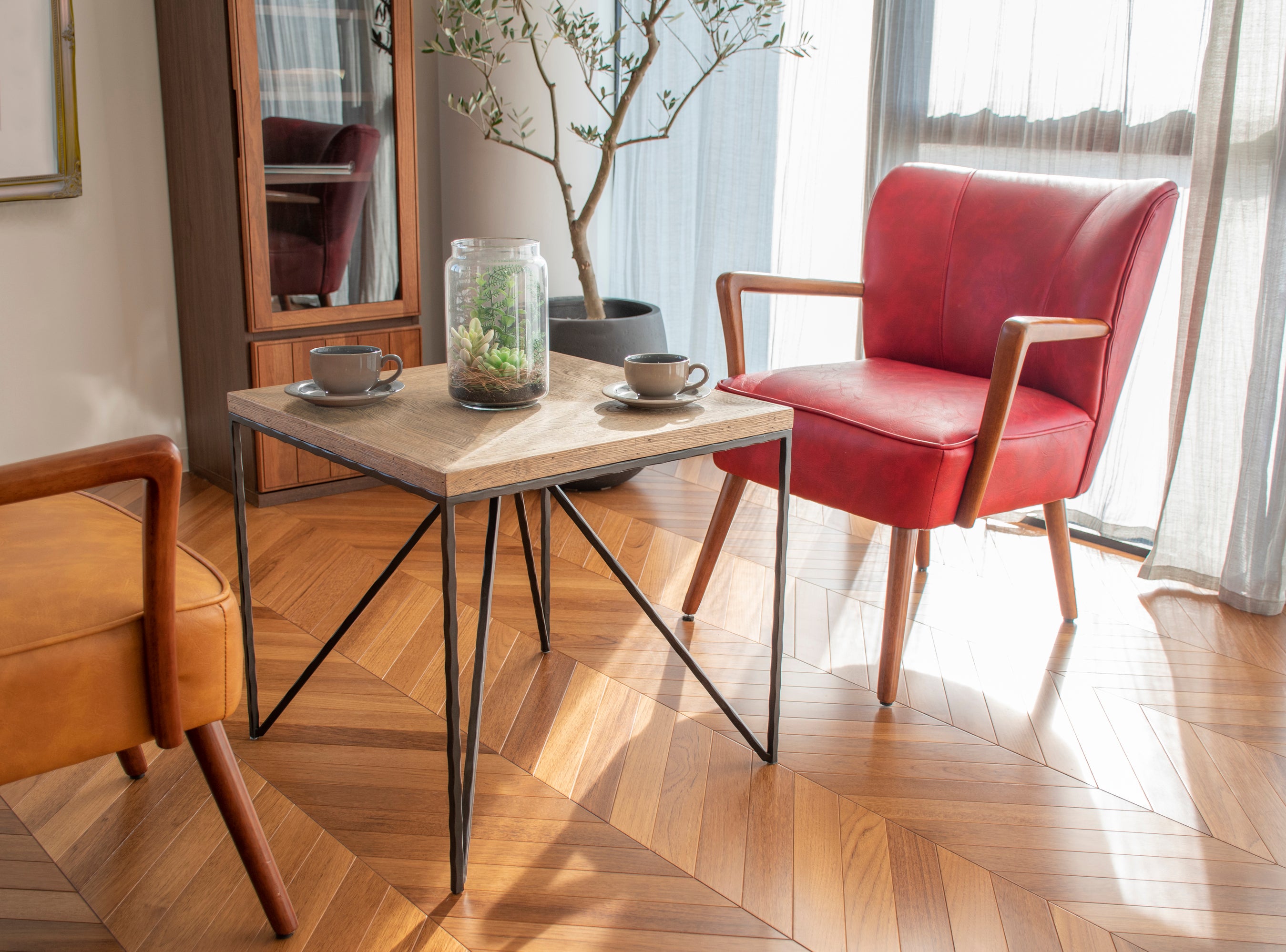 ヴィンテージ調レザーチェア 幅670mm×奥行750mm×高さ785mm×座面高455mm - 【公式】allecore(アレコレ) 家具インテリア・生活雑貨のオンライン通販