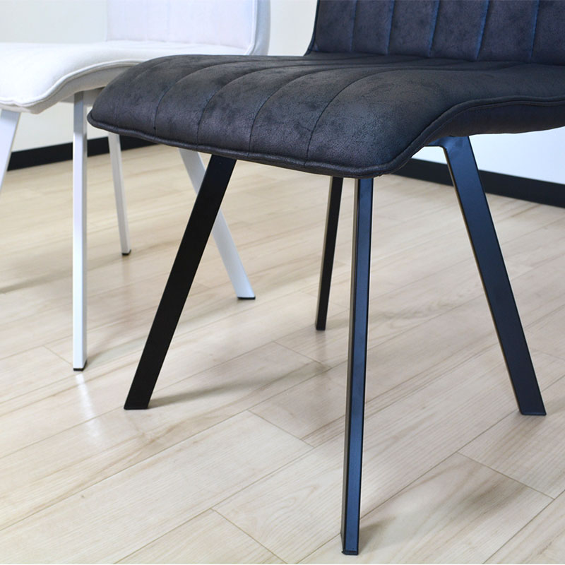 ダイニングチェア 2脚セット 布張り 北欧 ファブリック