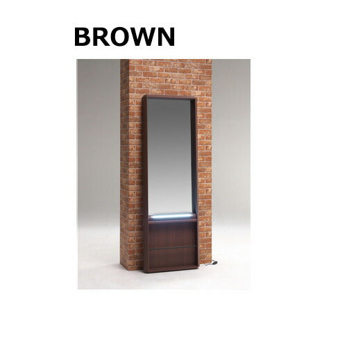 鏡 ミラー 全身 姿見 壁掛けミラー 全身鏡 LEDライト付き 木目調