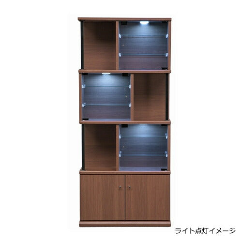 コレクションラック ハイタイプ 幅62×奥行28×高さ161cm コレクションボード ショーケース