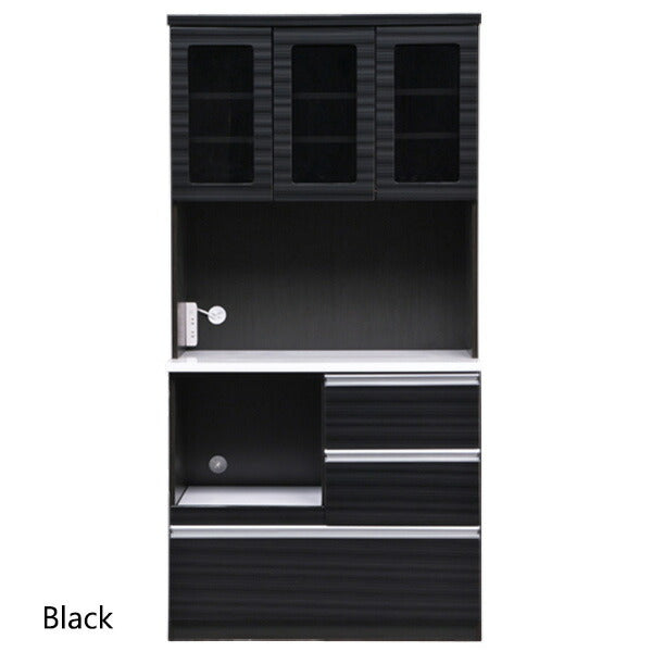 キャビネット 幅90cm 奥行45cm 高さ180cm 北欧 レンジ台 食器棚 キッチン収納