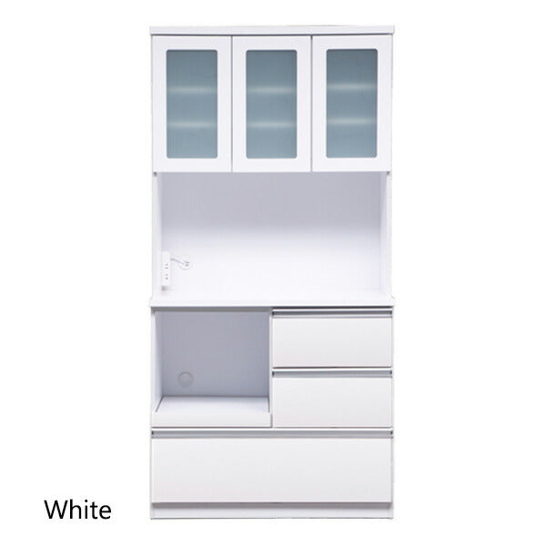 キャビネット 幅90cm 奥行45cm 高さ180cm 北欧 レンジ台 食器棚 キッチン収納