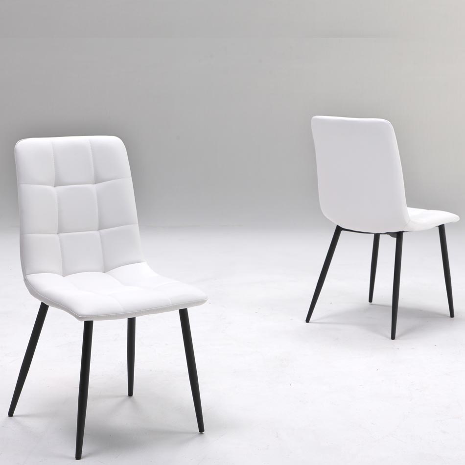 ダイニングチェア 2脚セット 肘なし