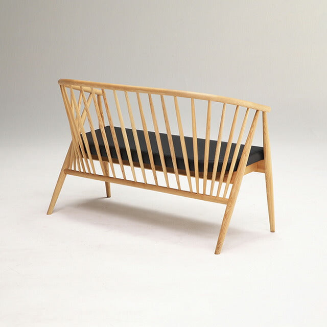 ダイニングチェア 幅110cm 2人用 木製チェア 椅子 イス 天然木 北欧