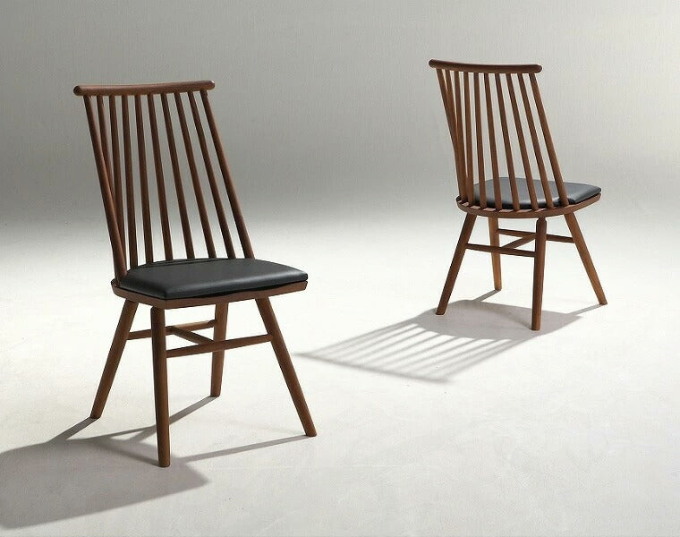 ダイニングチェア 2脚セット 幅45 奥行き53 高さ90cm 木製 無垢 北欧