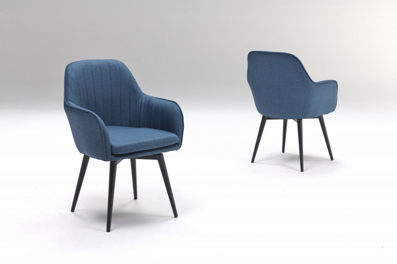 ダイニングチェア チェア 2脚セット 回転式チェア 肘付き