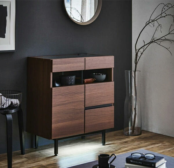 キャビネット 幅74cm リビング収納 サイドボード