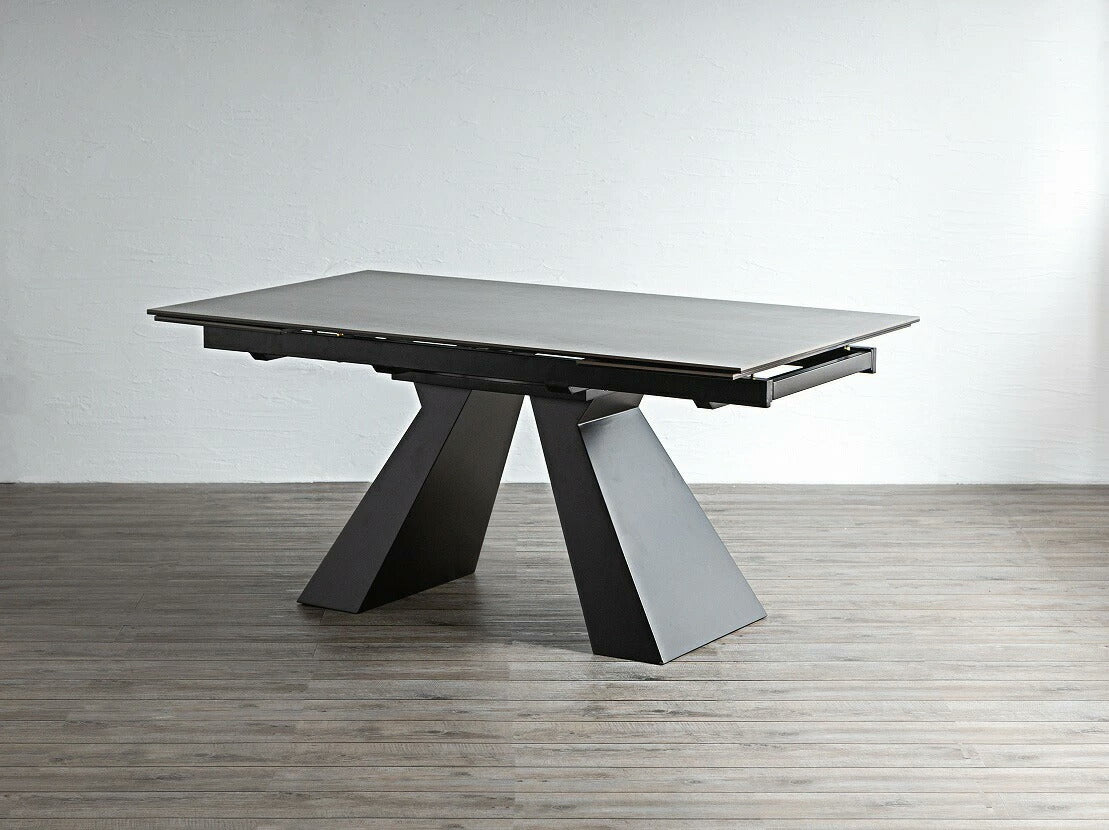 ダイニングテーブル 伸長式テーブル 4人掛け 6人掛け 幅160cm 236cm 大理石調