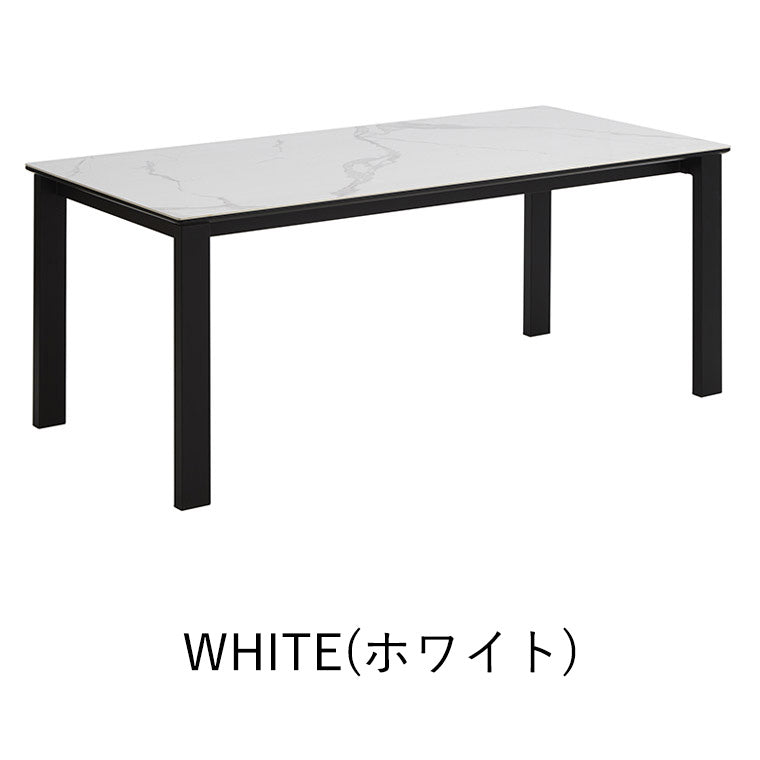 ダイニングテーブル 幅180cm 奥行85cm 高さ72cm 6人掛け 大理石調 北欧