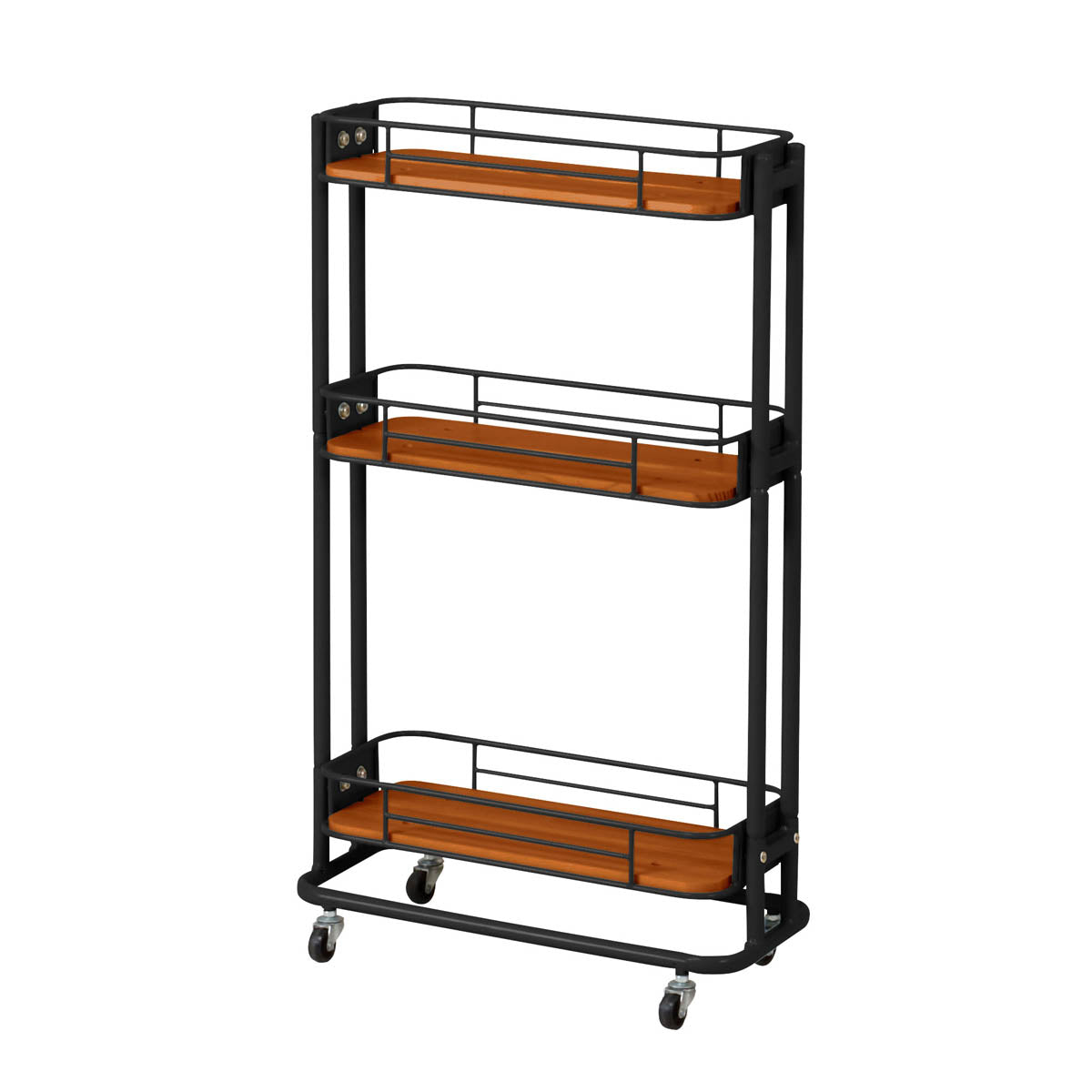 キッチンワゴン スリム 3段 W445×D200×H745mm