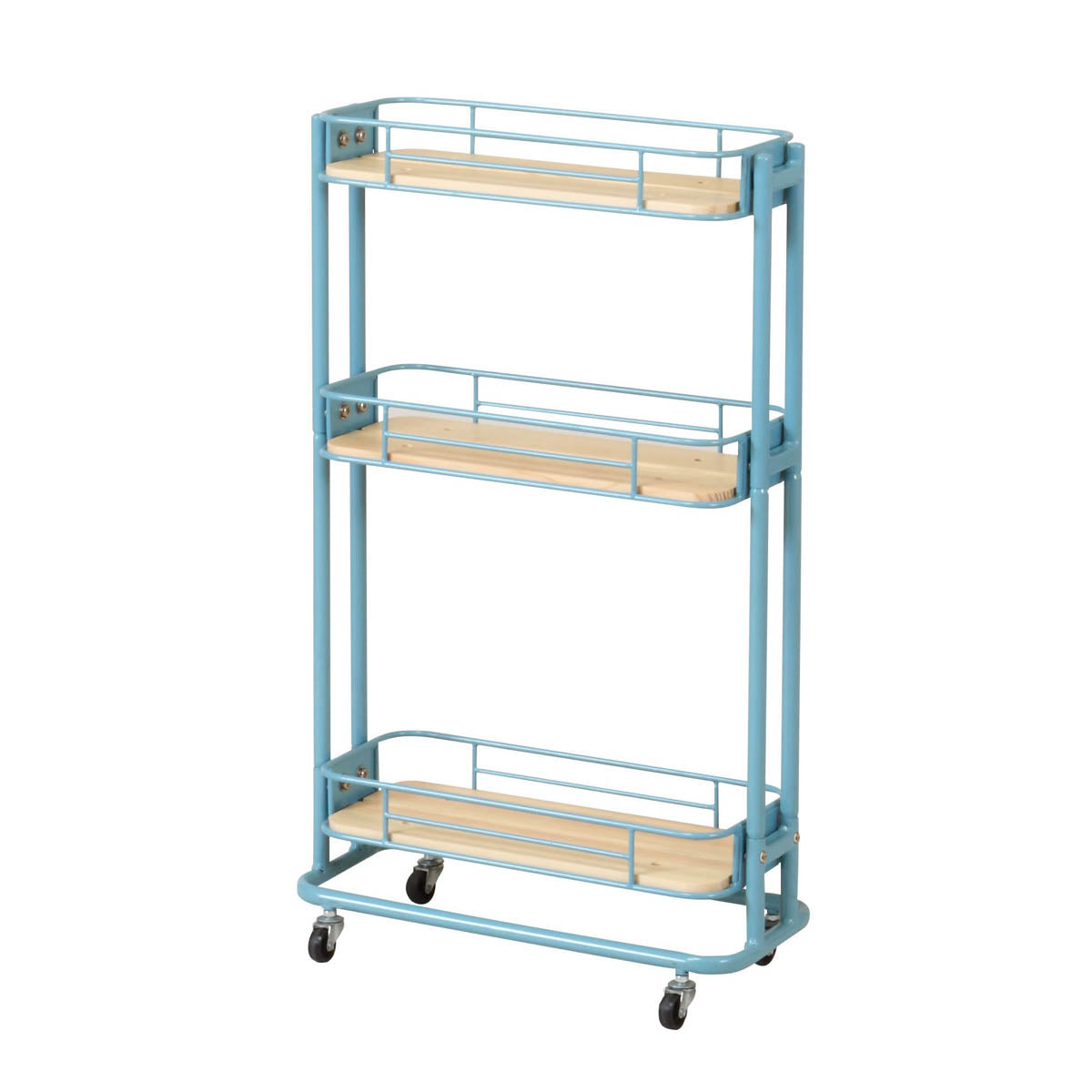 キッチンワゴン スリム 3段 W445×D200×H745mm