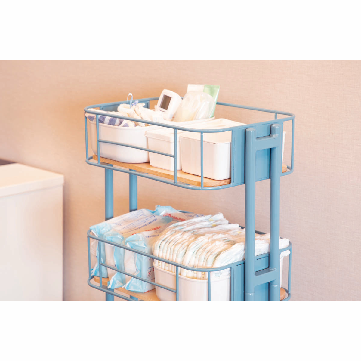 キッチンワゴン 3段 W445×D350×H855mm