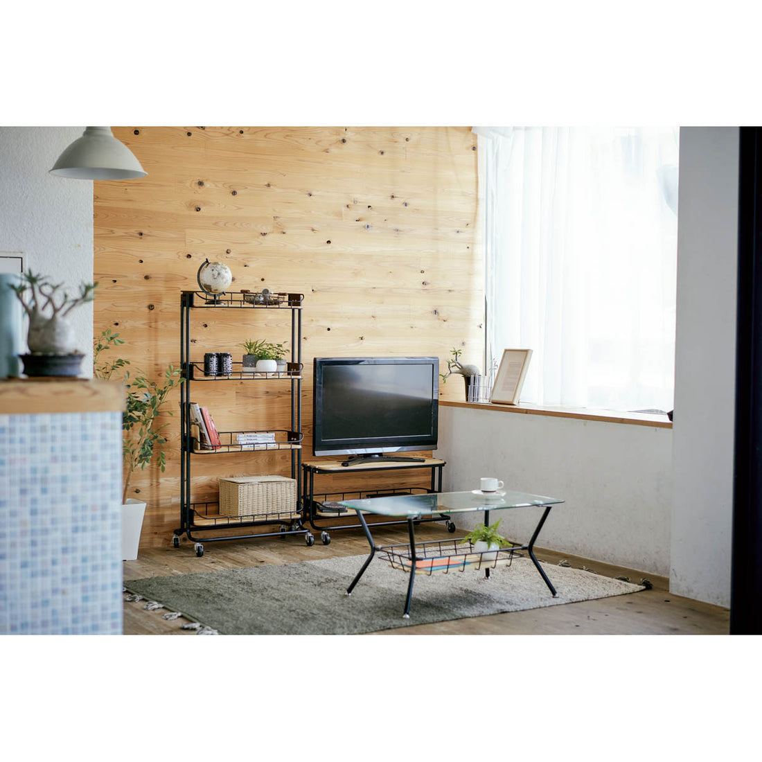 ラック 4段 W650×D350×H1300mm