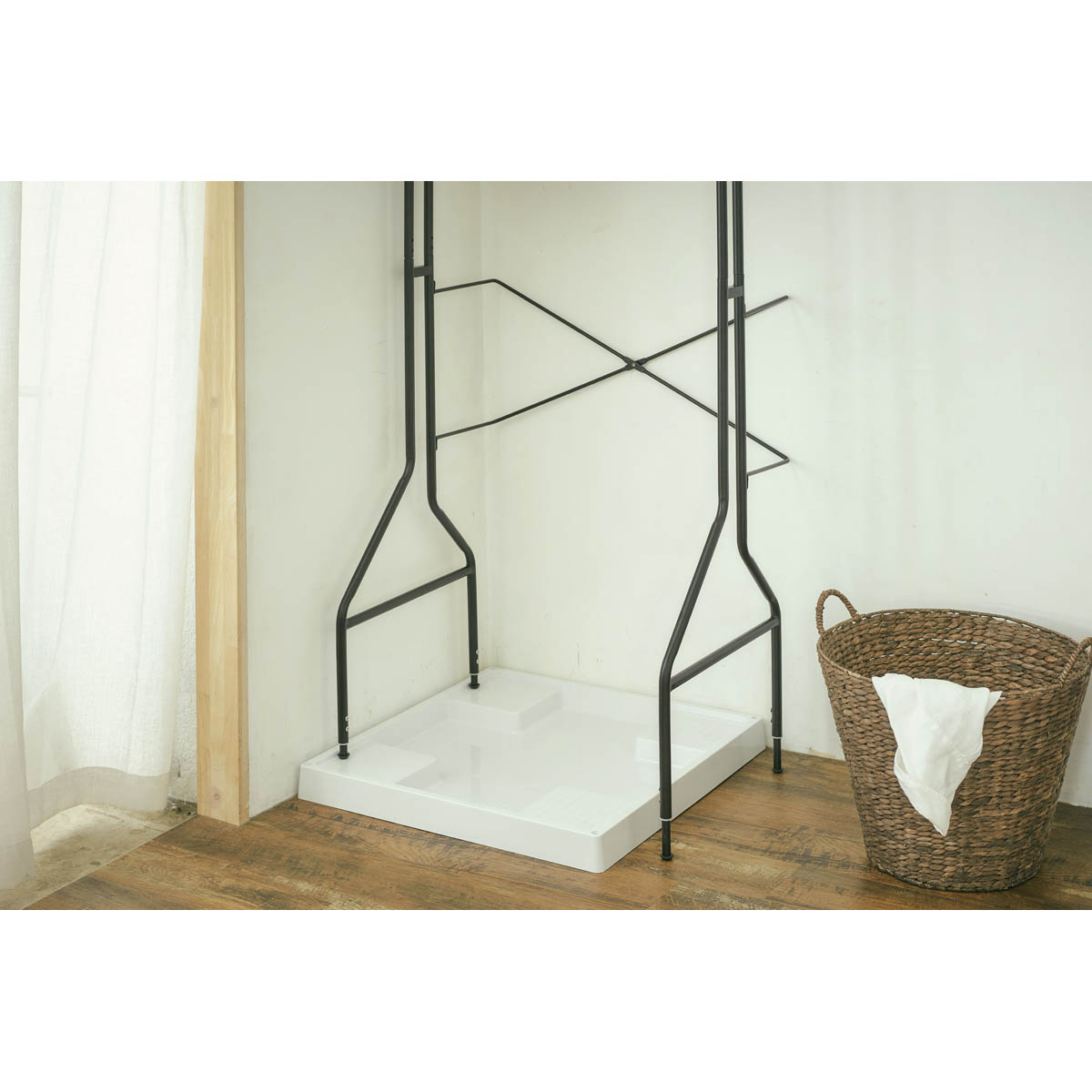 洗濯機上 ランドリーラック W720×D545×H1875~1995mm