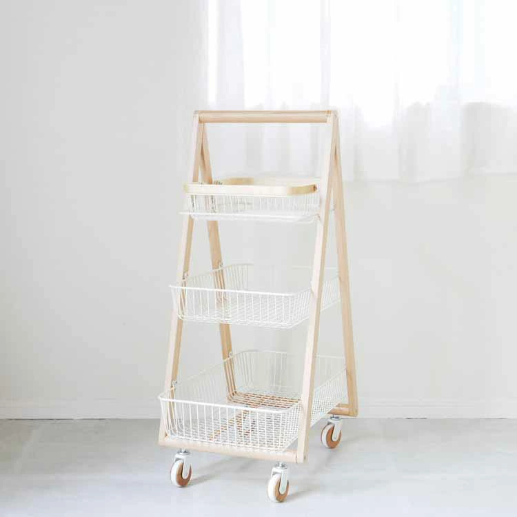 キャリーバスケット ワゴン M W355×D545×H865mm