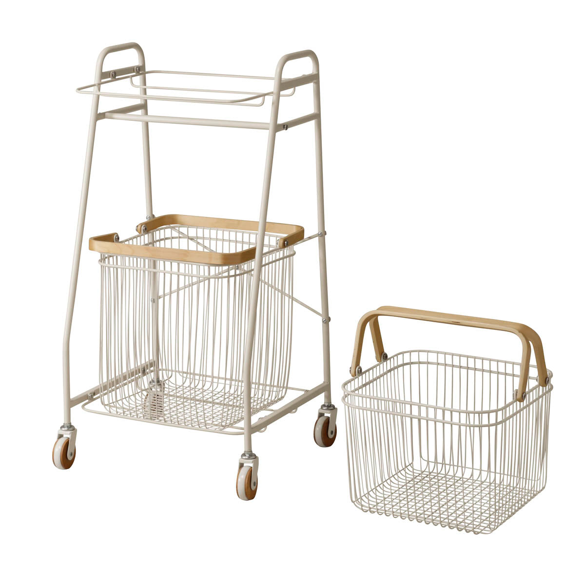 キャリーバスケット ワゴン S W380×D355×H970mm