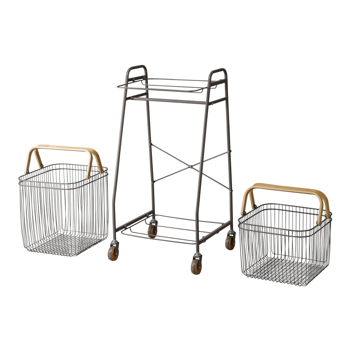 キャリーバスケット ワゴン S W380×D355×H970mm