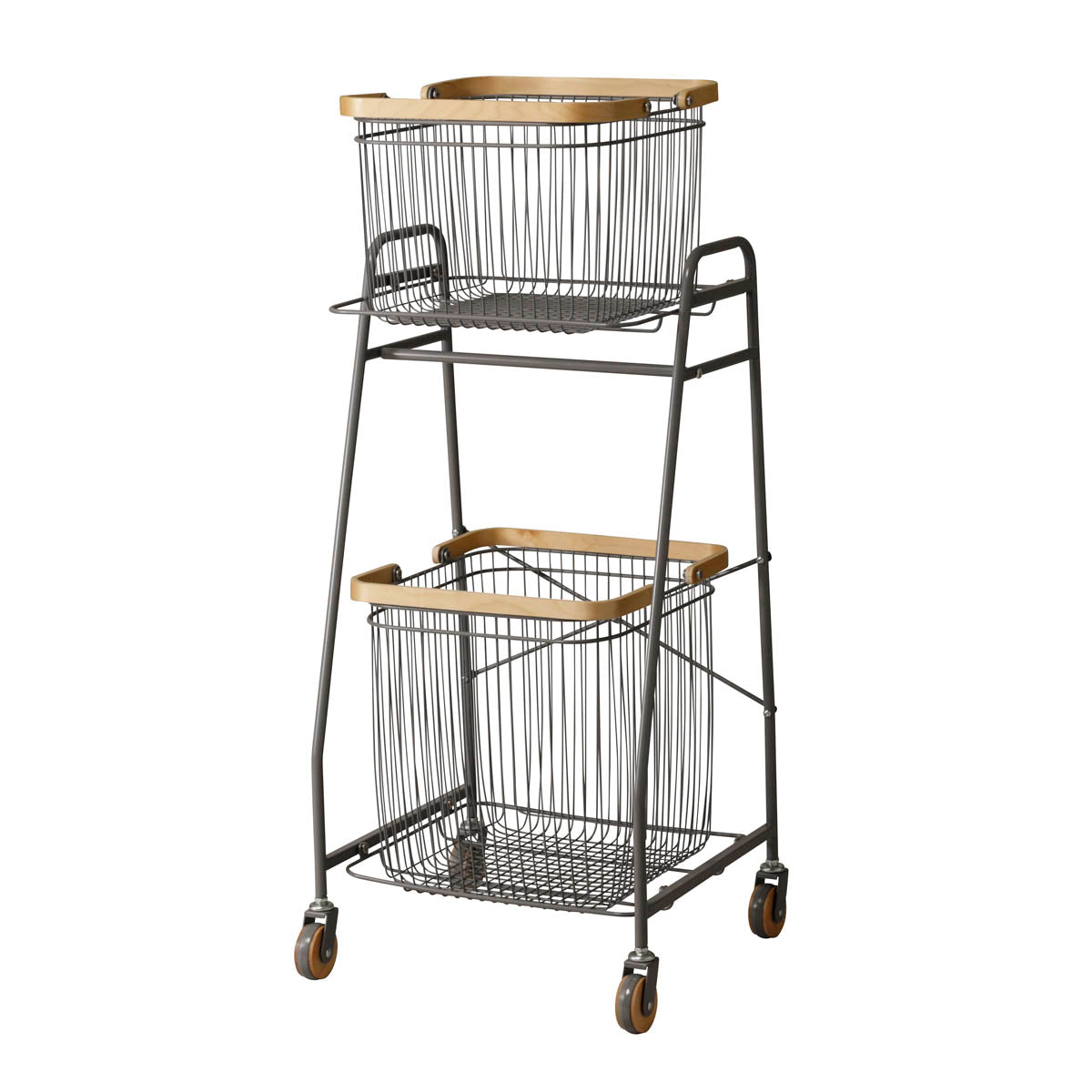 キャリーバスケット ワゴン S W380×D355×H970mm