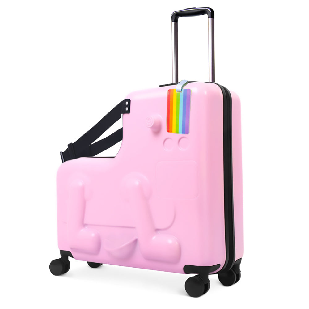 スーツケース 子供 用 乗れる 24インチ 21L オリジナルネームタグ付き Nippers