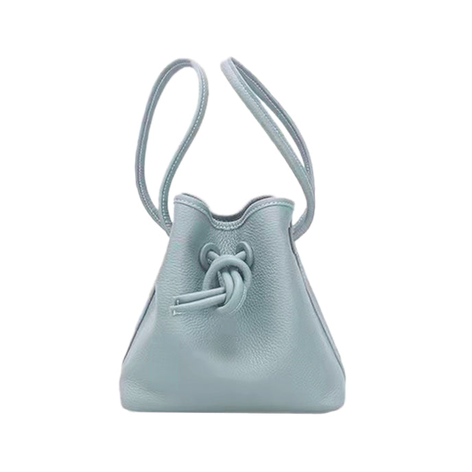 ドローストリング 巾着 バッグ 牛革 2way allecore