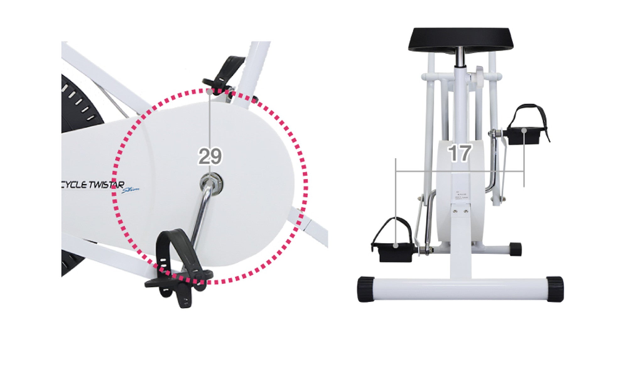 エアロバイク サイクルツイスタースリム WT550 - 【公式】allecore(アレコレ) 家具インテリア・生活雑貨のオンライン通販