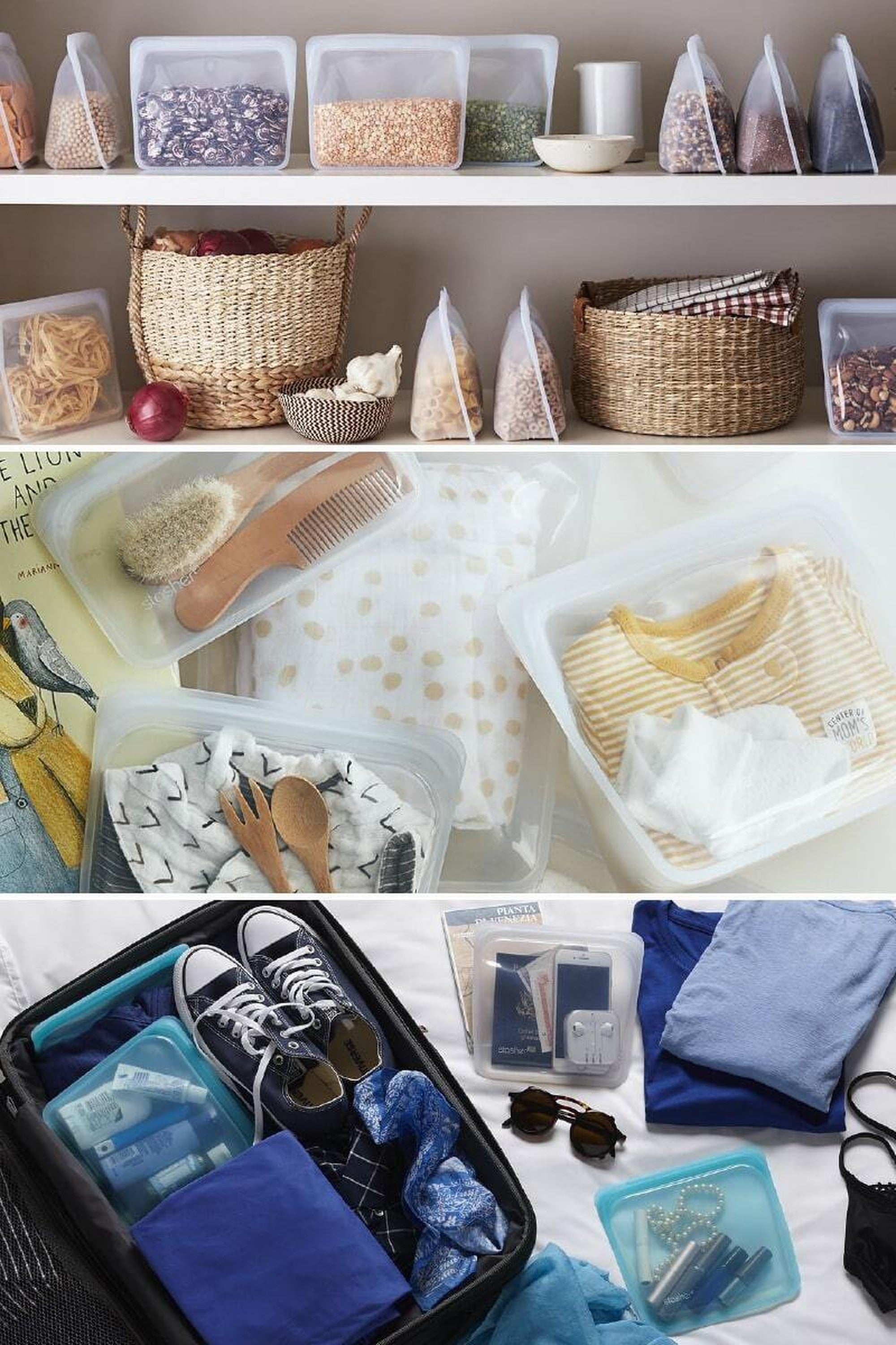 【2個セット】スタッシャー シリコンバッグ stasher 日本正規品 スタンドアップ Mサイズ 6色 - 【公式】allecore(アレコレ) 家具インテリア・生活雑貨のオンライン通販