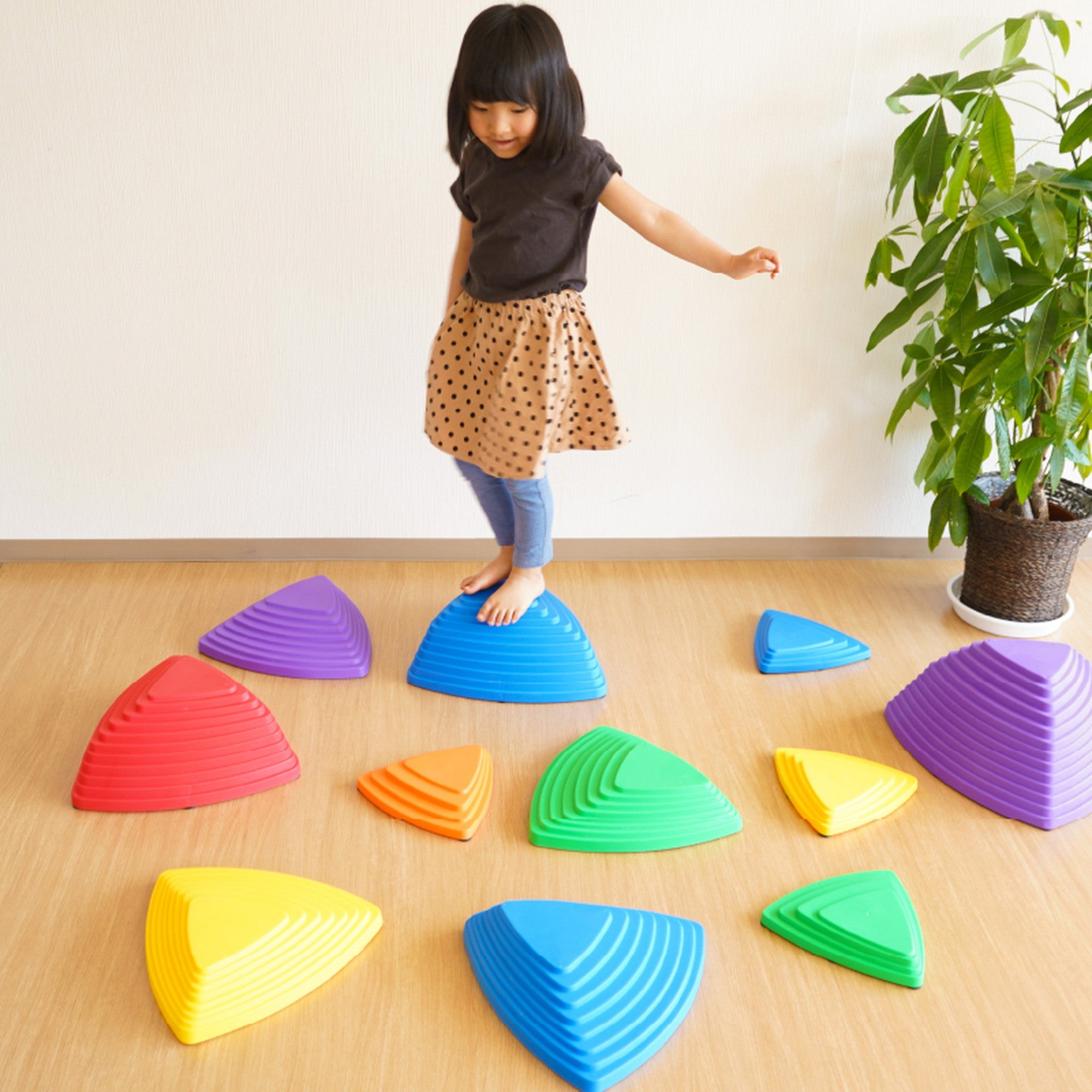 バランスストーン 12点セット 滑り止めつき トライアングル 日本 検品 - 【公式】allecore(アレコレ) 家具インテリア・生活雑貨のオンライン通販