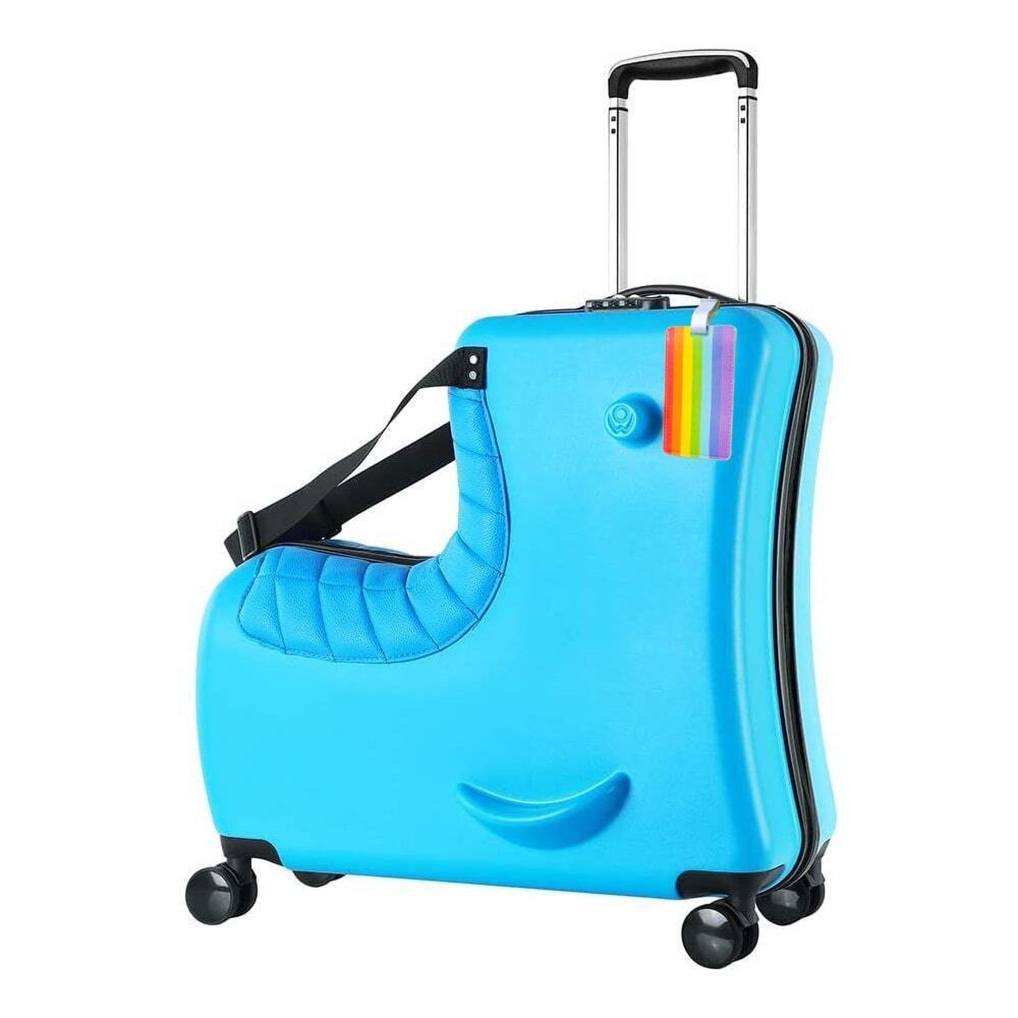 AO WEI LA 子供用スーツケース　乗れる　青色