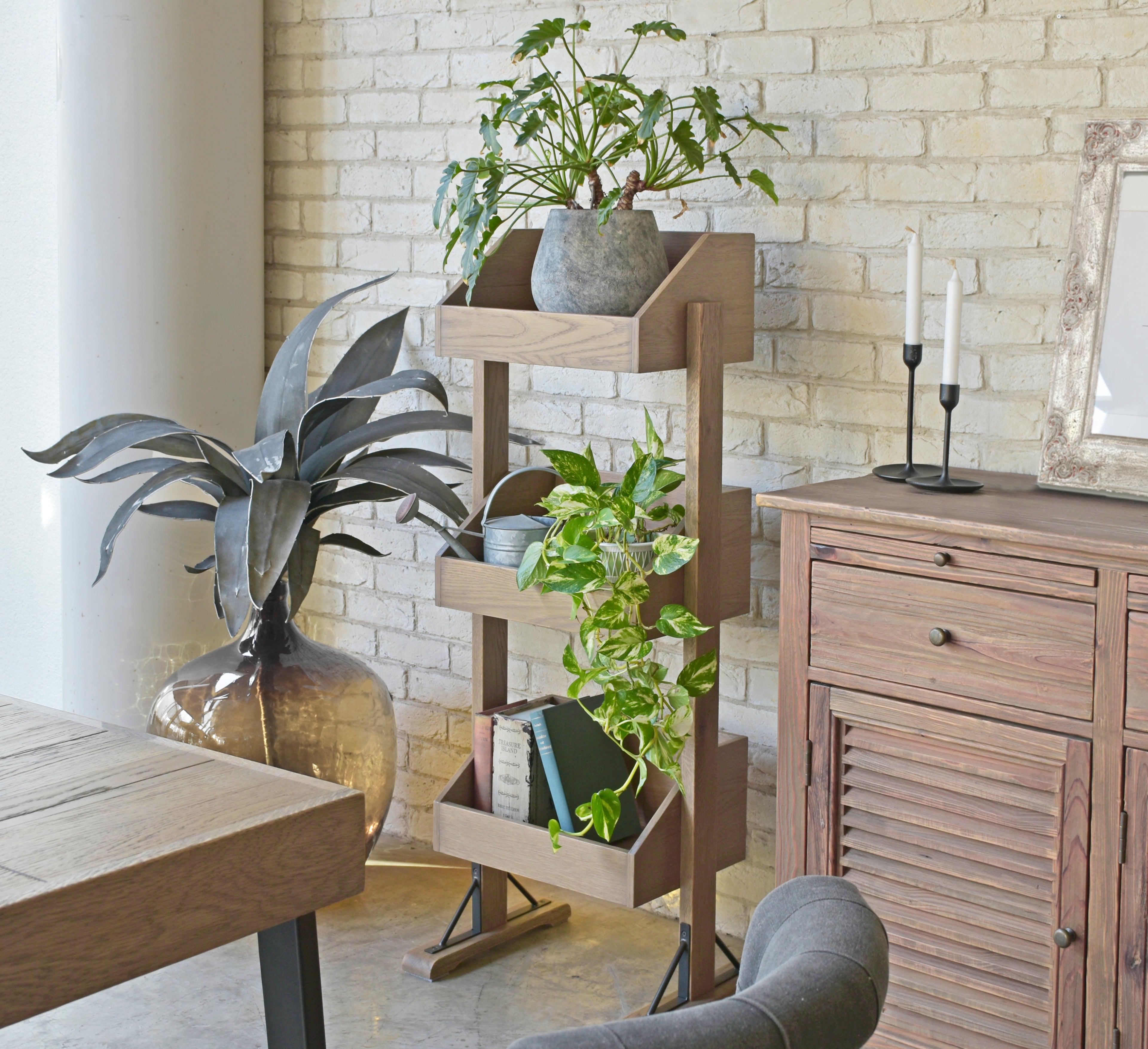 プランターラック ガーデンシェルフ 幅500×奥行360×高さ1200mm - 【公式】allecore(アレコレ) 家具インテリア・生活雑貨のオンライン通販