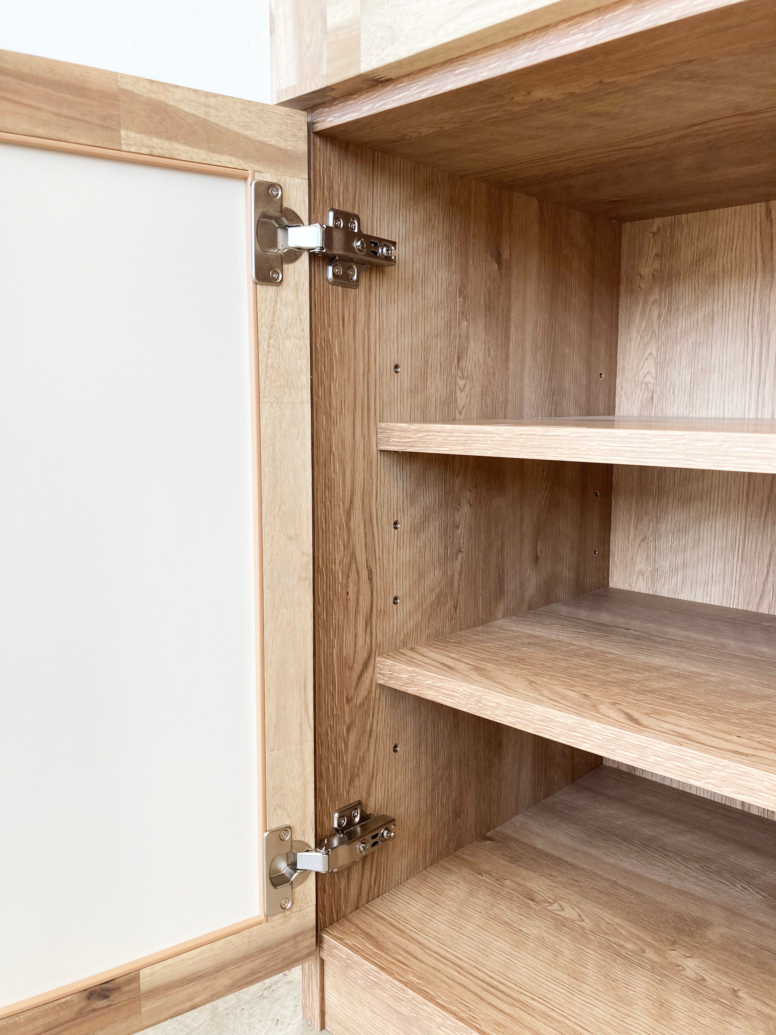 キッチンカウンター 日本製 完成品 ナチュラル 幅800mm×奥行450mm×高さ850mm