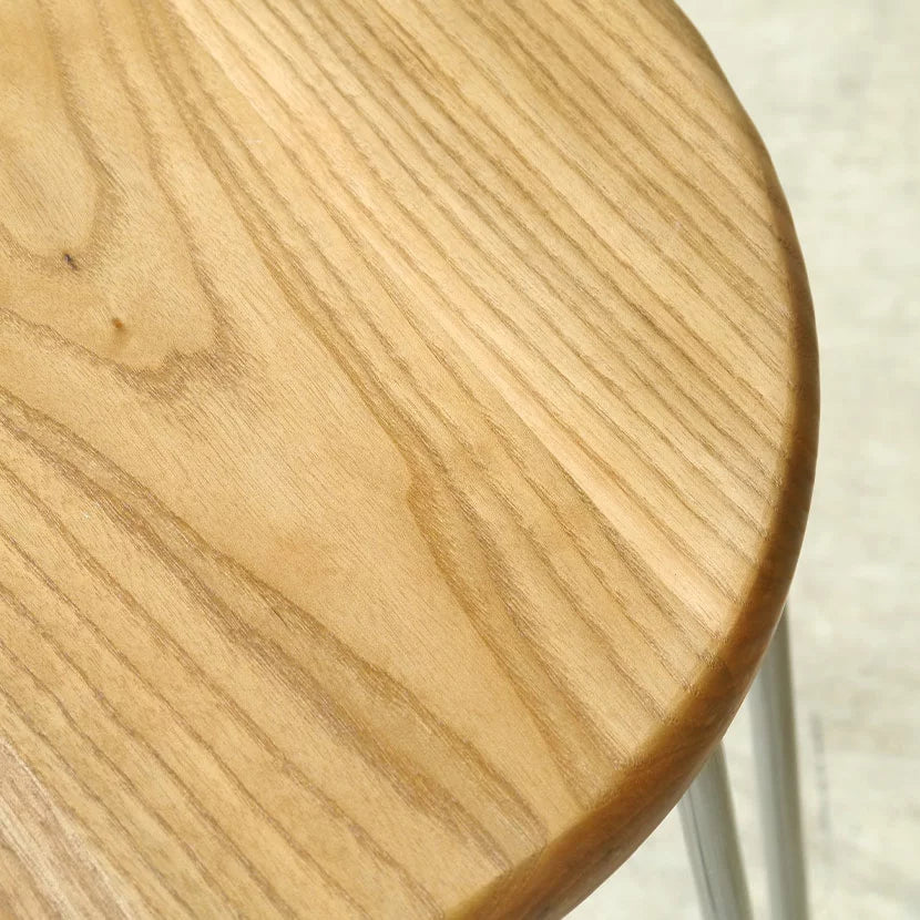 スツール 丸椅子 完成品 スチール脚 幅360mm×奥行360mm×高さ450mm