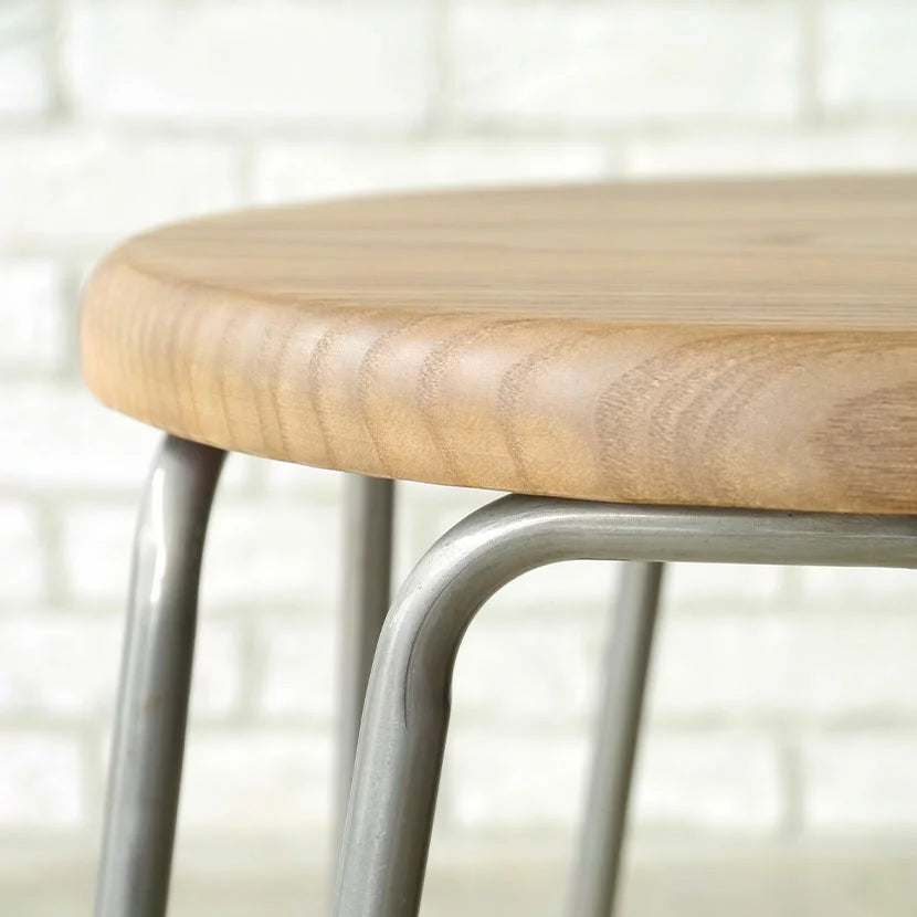 スツール 丸椅子 完成品 スチール脚 幅360mm×奥行360mm×高さ450mm