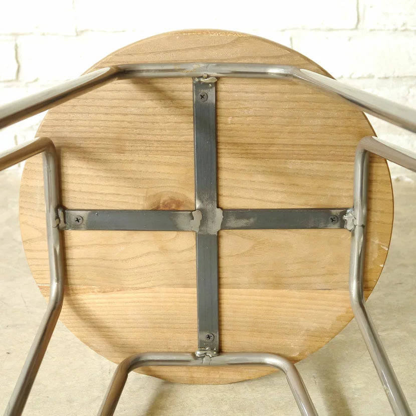 スツール 丸椅子 完成品 スチール脚 幅360mm×奥行360mm×高さ450mm