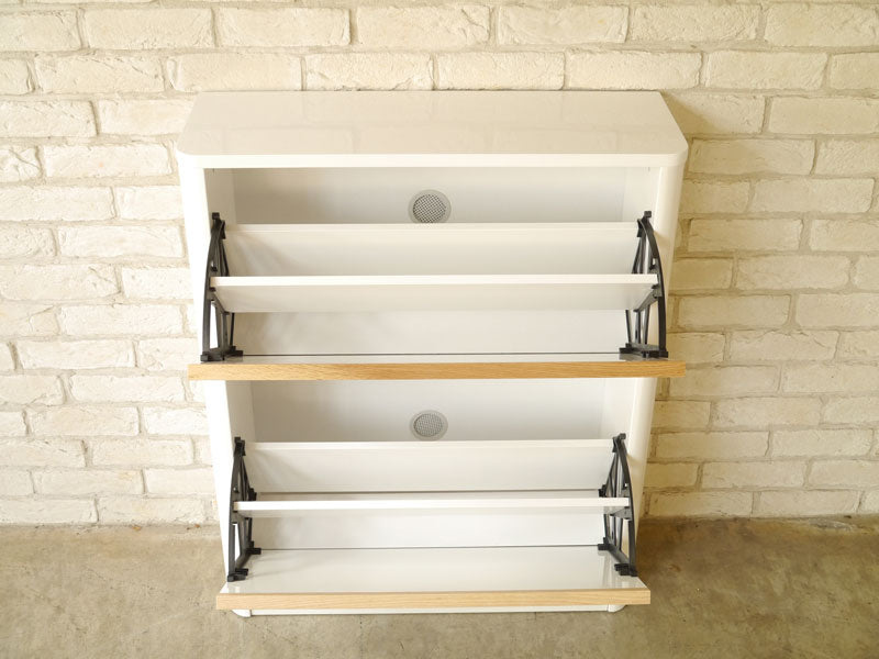 シューズボックス 完成品 幅688mm×奥行240mm×高さ840mm