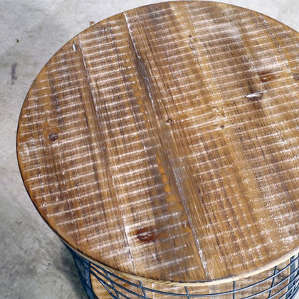 キャスター付き サイドテーブル 完成品 幅475mm×奥行475mm×高さ580mm