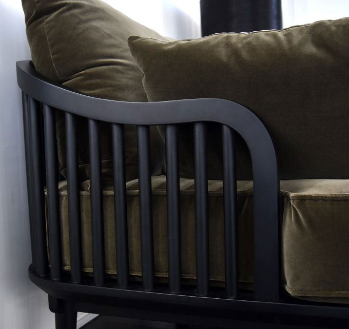 ソファ 1人掛け 完成品 幅900mm×奥行840mm×高さ800mm・床から座面380mm