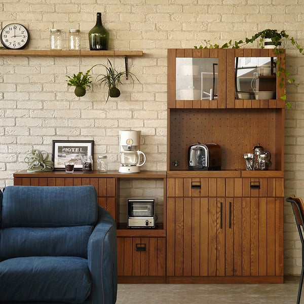 キッチンボード キッチン収納 幅900mm×奥行445mm×高さ1785mm