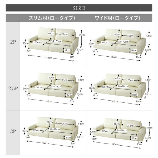 【新商品】フロアソファ Lex レックス ソファ スリム肘 ロータイプ 3P 送料無料