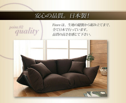 【新商品】フロアマルチソファ Fiore フィオレ レザータイプ 2P 送料無料
