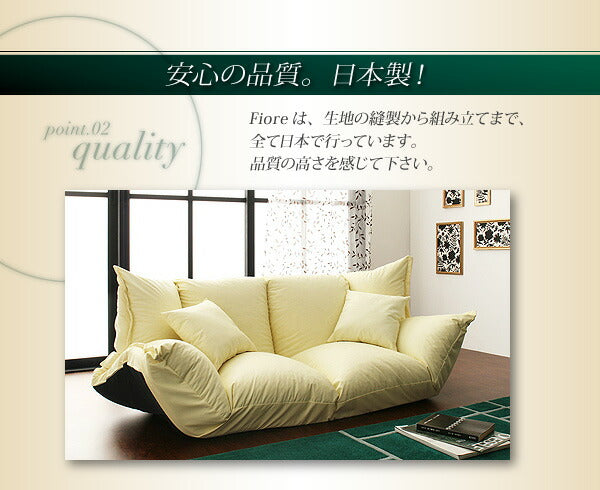 【新商品】フロアマルチソファ Fiore フィオレ レザータイプ 2P 送料無料