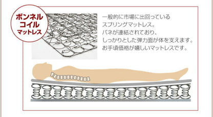 【新商品】照明・コンセント付き収納ベッド Miana ミアーナ ラテックス入り国産ポケットコイルマットレス付き セミダブル 送料無料